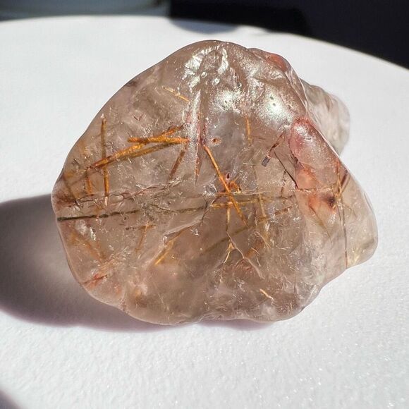 Golden Rutilated Quartz Crystal‎ Freeform (#5) - Picture 10 of 16